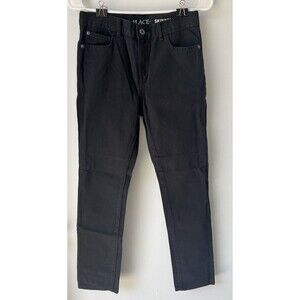 The Children's Place Boys Jeans Adjustable Skinny 100% Cotton Black Size 12 NWOT